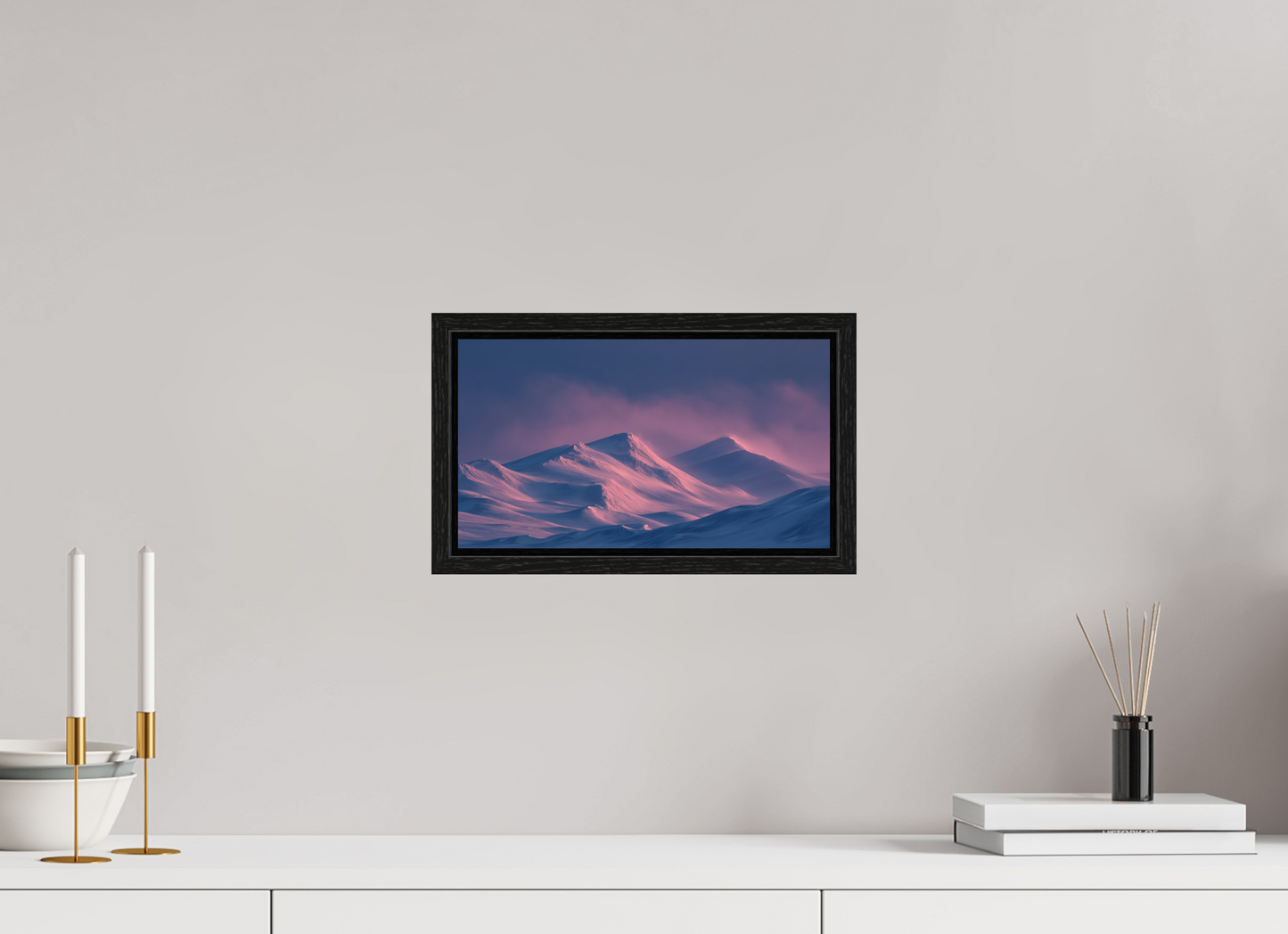 32 x 18 cm, Floater Frame Snow in My Soul #3 - Fine Art Photograph